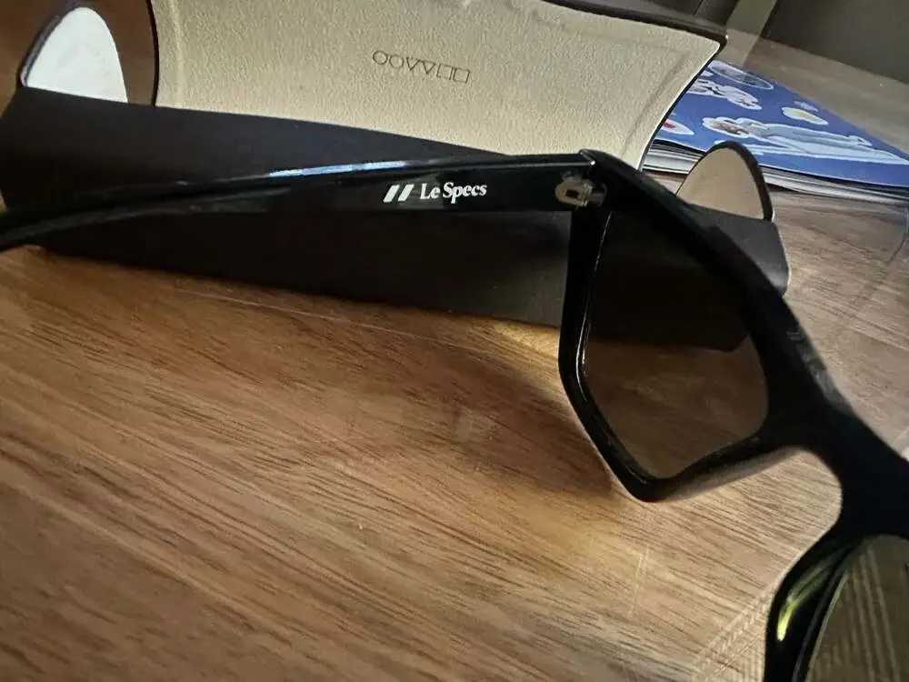 Le Specs Velodrome Black Cat-Eye Sunglasses